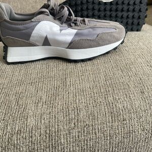 New Balance Gray and White Athletic Shoes